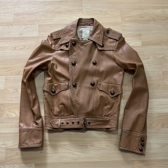 Diesel Leather Biker Jacket Women’s M - Picture 3 of 15